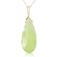 thumbnail image 2 of Galaxy Gold 14K Rose Gold Prehnite Color Chalcedony Briolette Necklace - Balance & Intuition - 16" to 24" - Fine Jewelry for Women, 2 of 3