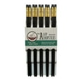 thumbnail image 4 of THY COLLECTIBLES 10 Pairs Fiberglass Non-Slip Reusable Chopsticks Dishwasher Safe, Perfect for Chinese, Korean & Japanese Meals - 9.5 inch Black and Gold, 4 of 4