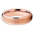 thumbnail image 2 of Tungsten Wedding Band 6mm Rose Gold Tungsten Ring Brushed Tungsten Band Tungsten Carbide Comfort Fit, 2 of 3