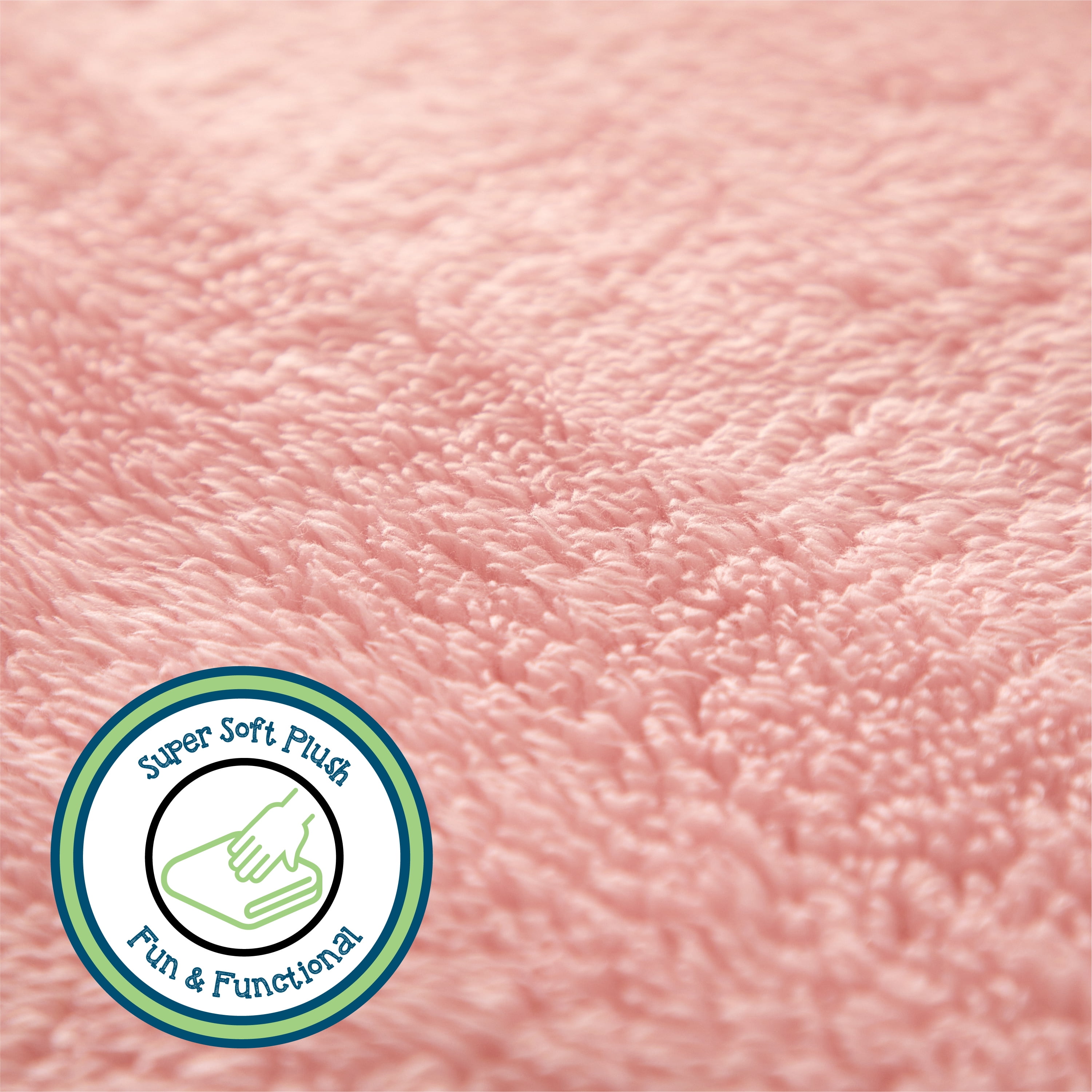 Your Zone Pink Soft Oversized Fuzzy Throw Blanket for Kids 72 x 50 inches