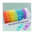 thumbnail image 3 of 2 A Day, 31 Day Pill Case S Comments To Hold Vitamin And Travel Medicine 26-27s, 3 of 5