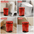 thumbnail image 6 of Uumitty 2.6 Gallon Round Step Trash Can, Compact Garbage Bin with Removable Inner Bucket, Small Step On Plastic Recycling Can, 6 of 6