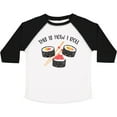 thumbnail image 3 of Inktastic Kawaii How I Roll Sushi Boys or Girls Toddler T-Shirt, 3 of 5