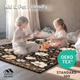 thumbnail image 4 of ODIKA 4'x6' Machine Washable Non-Slip Area Rug, Ethereal Earthy Patterned Aesthetic High Traffic Rug, Brown, 29251, 4 of 7
