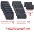 thumbnail image 4 of 14pcs Waterproof Outdoor Cushion Slipcovers: Enhance Your Patio Furniture With, 4 of 5