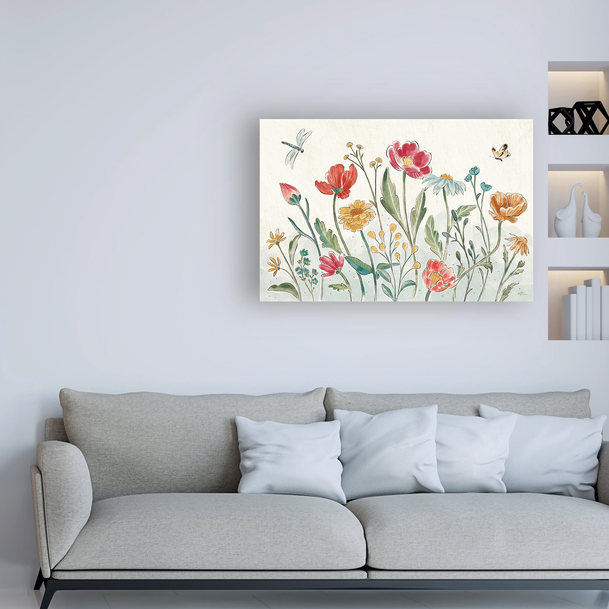 Trademark Fine Art 'Boho Field I' Canvas Art by Janelle Penner