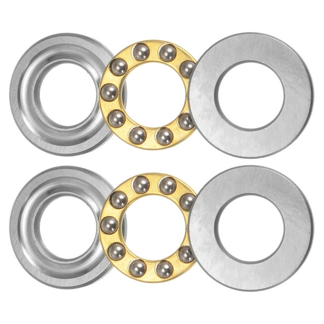 Unique Bargains Roulement à Billes F10-20M 10x20x5.5mm Laiton avec Rondelles ABEC3 2 Pack