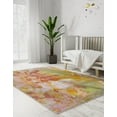 thumbnail image 3 of Unique Loom Whimsy Kids Collection Area Rug - Flower (5' 3" x 8' Rectangle Multi/Red), 3 of 9