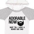 thumbnail image 4 of Inktastic Adorable Now...wait Till I Have a Beard Like Dad Boys Baby Bodysuit, 4 of 5