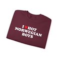 thumbnail image 3 of Norwegian Norway Wife Girlfriend Husband Sweatshirt Gifts Crew Neck Shirt, 3 of 3