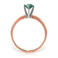 thumbnail image 7 of Galaxy Gold 0.65 Carat 14k Solid Rose Gold Solitaire Ring Natural Emerald (10), 7 of 7