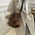 thumbnail image 3 of kurtrusly Bucket Bag With Built-in Large Capacity Stylish And Hardware Hooks Lightweight white, 3 of 6