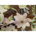 thumbnail image 4 of oneOone Cotton Cambric Brown Fabric Florals Fabric For Sewing Printed Craft Fabric By The Yard 56 Inch Wide, 4 of 4