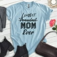 thumbnail image 2 of Proudest Loudest Mom Ever Shirt, Unisex Women's Shirt, Mom Shirt, New Mom Shirt, Mommy Shirt, Heather Light Blue, X-Small, 2 of 6