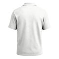 thumbnail image 4 of Men's Polo Shirt Button Placket Lightweight Polo Business Slim Fit Short Sleeve Shirts for Office Work, 4 of 6