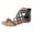 Grey, variant on Yinguo Gladiator Flat Sandals for Women Casual Summer Comfortable Strappy Thong Flip Flops Shoes Open Toe Breathable Sandals Shoes with Back Zipper Black Size 9.5-10
