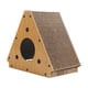 thumbnail image 1 of Casa de rayador de rayadores de rayas de gato almohadilla de rascador resistente a rasguños resistentes para gatos interiores condominio, 1 of 9