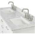 thumbnail image 4 of Ariel D061dcw2rvo Kensington 61" Free Standing Double Rectangular Basin Vanity Set - Grey, 4 of 7