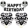 thumbnail image 2 of Globos de fantasmas de pesadilla de feliz Halloween, decoraciones, globos de aluminio, juguetes inflables, globos blancos y negros, suministros para fiestas de cumpleaños, 2 of 5