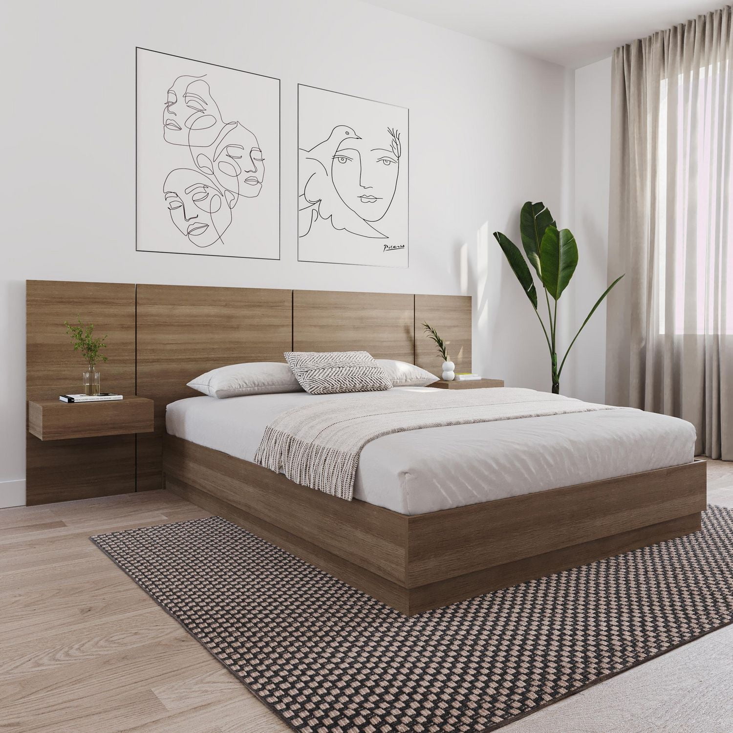 Nexera Milano Floating Nightstand Extension Panel