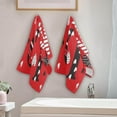 thumbnail image 4 of SKYSONIC 2 Pack Happy Valentine Love Hand Towels, Red Hearts Kitchen Towel Ultra Soft and Absorbent,Decorative Fingertip Face Towel for Bathroom Hotel, 28.3"x 14.4", 4 of 6