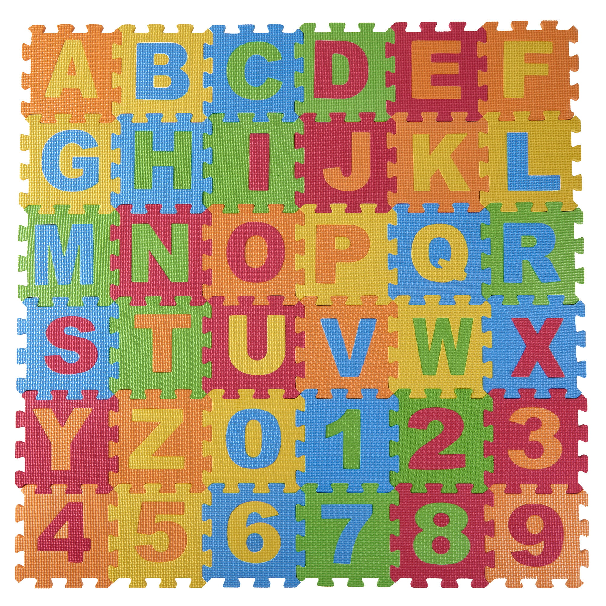 36Pc Alphabet Play Mat BABY SOFT FOAM Puzzle Letters & Numbers #E4 