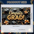 thumbnail image 2 of Pink Theme Graduation Banner Graduation Cap Design Class of 2026 Display Polka Dot Balloons Star Decorations Graduation Backdrop for Graduation Ceremony Class of 2026 Party Graduation Photo Shoot, 2 of 9