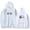 White, variant on Boywithuke Merch Album Logo Hoodie Unisex Drawstring Pocket Casual Sweatshirt Stylish Pullover