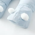 thumbnail image 6 of Mercatoo Baby Snowsuit Fall Rompe1 Fleece Long Sleeve Footed Winter Puffer Suit Cartoo1 Cute Gloves Warm Newborn 2 Piece Outfit, 6 of 7