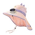 thumbnail image 4 of Kids Sun Hat Solar Fan Hat with Detachable Neck Large Brim Sun Adjustable Cap, 4 of 4
