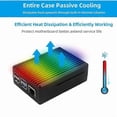 thumbnail image 5 of Aluminum Alloy Case for 4 Metal Shell Passive Cooling Enlosure Case for 4 Model B, 5 of 5