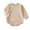 Beige, variant on ZHOGXU Infant Boy Girl Romper Solid Color Crew Neck Long Sleeve Bodysuit With Pocket For Casual Daily Wear,Beige,0-3 Months