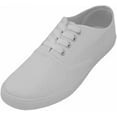 thumbnail image 1 of Shoes 18 Mens Casual Lace UpLeather Upper Sneakers 446Men White 13, 1 of 1