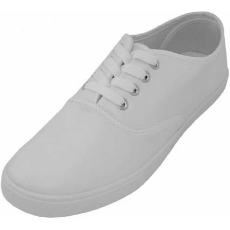 

Shoes 18 Mens Casual Lace UpLeather Upper Sneakers 446Men White 12