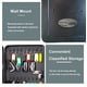 thumbnail image 5 of Caja de seguridad con llave Onwillbox montada en la pared con cerradura de combinación, 5 of 7