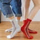 thumbnail image 5 of Calcetines de algodón para mujer, calcetines suaves para mujer por encima del tobillo, 5 pares de regalos para mujer, 5 of 5