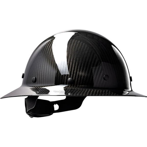 PIP Industries B3186789 Wolfjaw Full Brim 8-Point Riveted Non-Vented Type 1 Hard Hat, Black