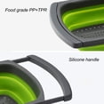thumbnail image 4 of Juego de colador plegable cesta de colador de pasta con asas de plástico coladores plegables para cocina con extensible, 4 of 8