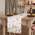 thumbnail image 2 of Table Runners 72 Inches Long Dress Scarves, Pink Spring Floral Farmhouse Kitchen Table Runner, Coffee Tablerunners, Pastoral Flowers Farmhouse Rustic 14x72 Inch, 2 of 9