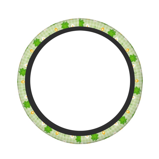 Balery St Patrick's Day11 Fundas elásticas antideslizantes para volante, funda protectora universal para hombre y mujer, 15 pulgadas, accesorios para coche.