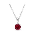 thumbnail image 1 of 1,00 carat (CTW) Collier pendentif Ruby Solitaire cr???? en laboratoire en argent sterling avec cha?«ne, 1 of 4