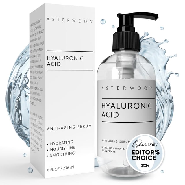 Sérum Asterwood de ácido hialurónico puro, 237 ml, rellenador y antienvejecimiento