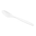 thumbnail image 2 of White PLA Plastic Spoon - Compostable - 6 1/2" x 1 1/4" x 1/2" - 250 count box, 2 of 3