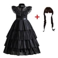 thumbnail image 1 of Wednesday Addams Costume Girl 2023 Vestidos Gothic Style Party Dresses Carnival Costume Halloween Costume for Kids 4-12 Yrs, 1 of 3