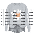 thumbnail image 3 of VISALY Pullover Crewneck Sweatshirt Graphic Sweatshirts Football Sweatshirts Cute Baseball Graphic Print Long Sleeve Shirts Fall Winter Pullover Casual Sweaters Oversized Tops Tunic Sweatshirt White M, 3 of 4