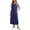 DarkBlue, variant on Sleeveless Night Shirts for Women Cotton Cute Prints Nightgown