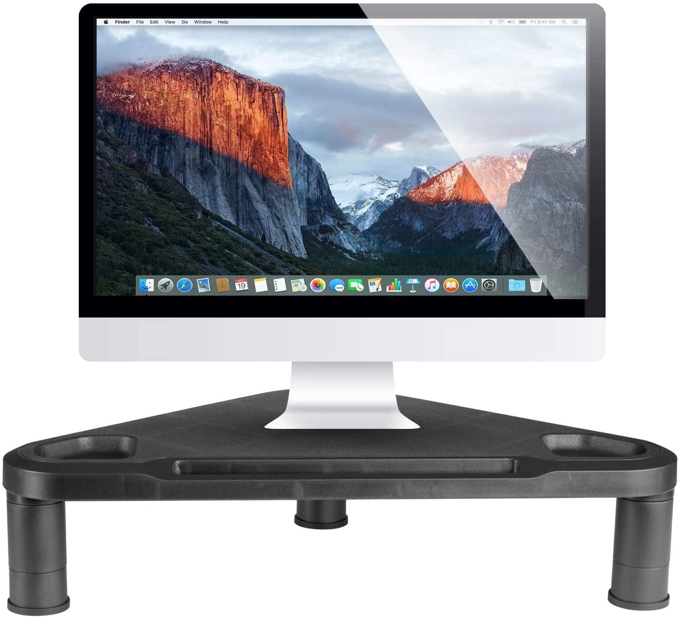 Halter Height Adjustable Monitor Stand - Corner Monitor Riser with ...