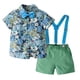 thumbnail image 2 of Ropa Para Bebés, Ropa Para Niños Pequeños, Blusa De Manga Corta A La Moda, Mono Retro Con Flores, Traje De Caballero Azul Odeerbi  LM103-11393, 2 of 8