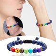 thumbnail image 1 of SIfdSeng Bracelet Énergie Sept Veines Hommes Dames Bracelet de Drainage Réglable Bracelet Cheville Protection Énergie Chakra Bracelet Cadeau Support Bracelet Cuir Bracelet Cristal, 1 of 8