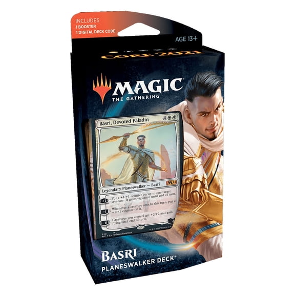 Magic: The Gathering- Planeswalker Deck- Core Set 2021 (M21) Basri- 60 Card Deck | 1 Rare of Mythic Rare | Legendary Creature